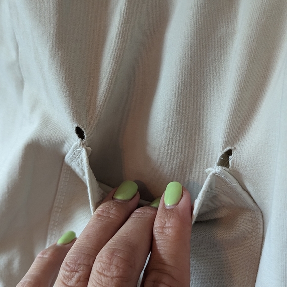 Anthropologie cream joggers - Picture 5 of 9